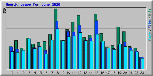 Hourly usage for June 2026