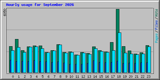 Hourly usage for September 2026