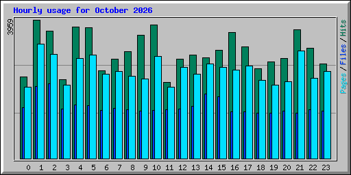 Hourly usage for October 2026